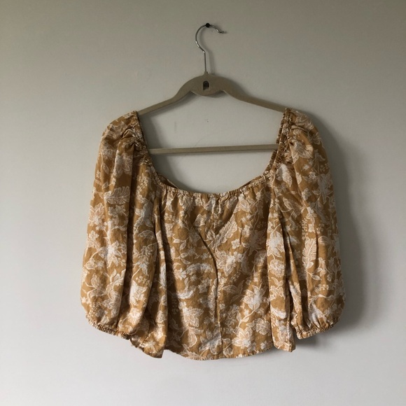 Signature Reitmans Floral Linen Blend Blouse | Size L - Picture 5 of 7